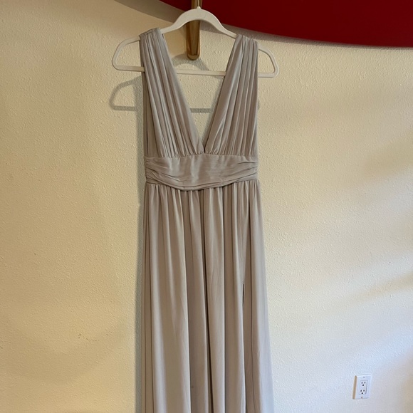 Lulu’s Heavenly Hues Light Grey Maxi Dress - Picture 2 of 9